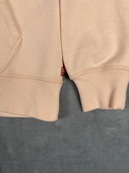 Vintage Levi's Beige Peach Hoodie Sweatshirt XXS