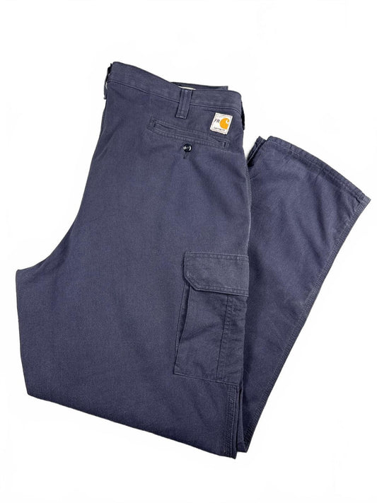 Carhartt FR Navy Cargo Work Trousers W40 L32
