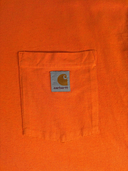Carhartt Loose Fit Orange Pocket T-Shirt Large