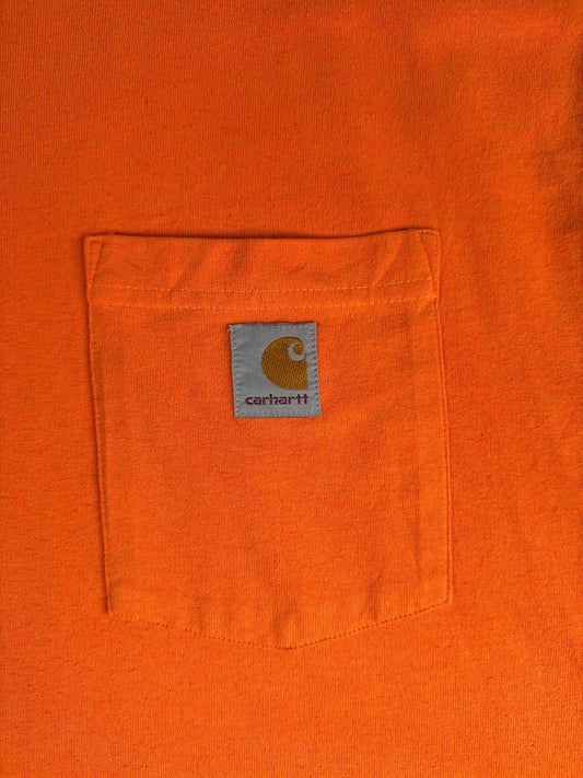 Carhartt Loose Fit Orange Pocket T-Shirt Large