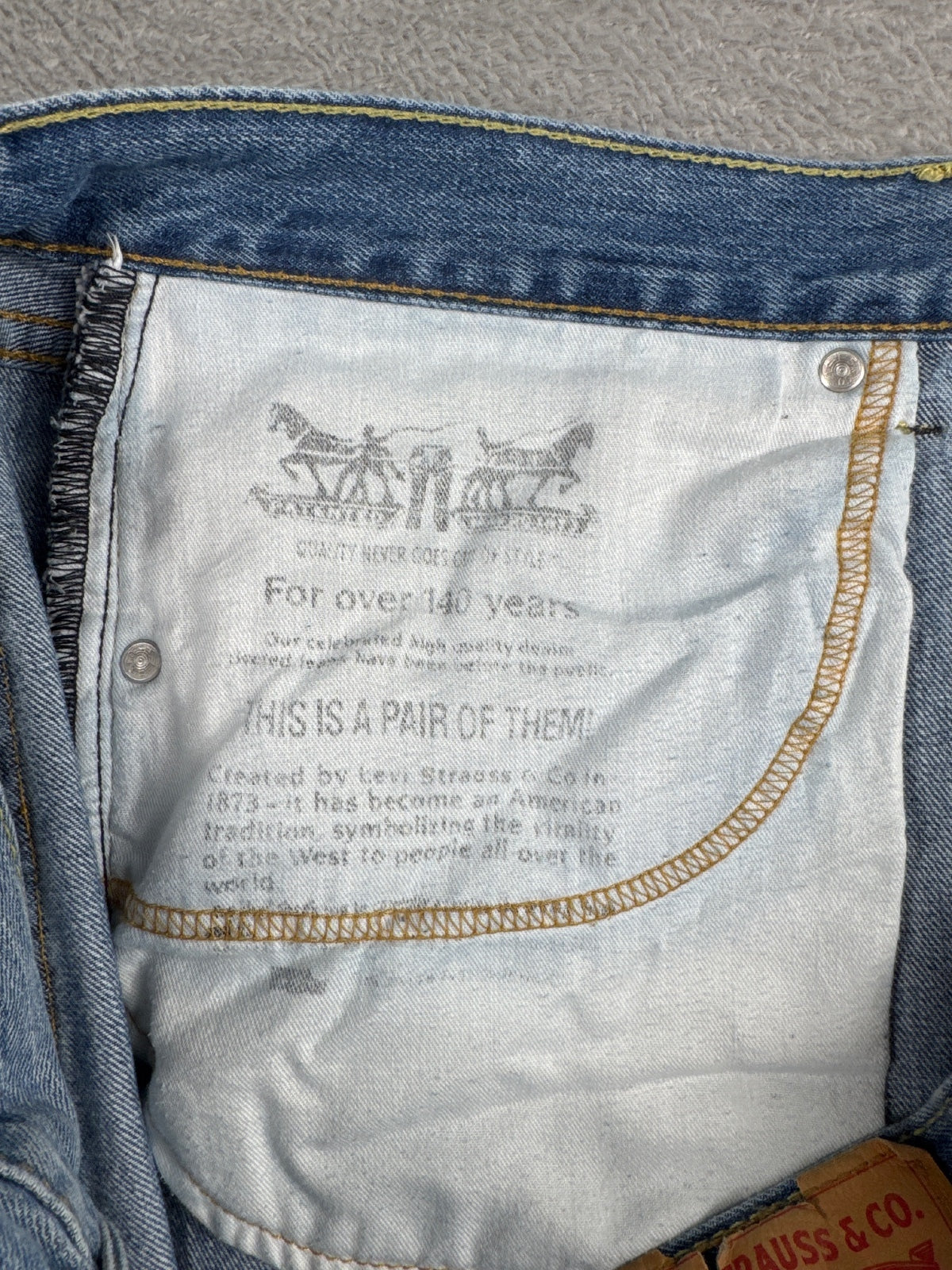 Levi's 559 Relaxed Straight Fit Denim Jeans W38 L34