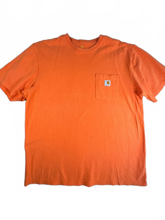 Carhartt Orange Cotton Pocket T-Shirt XL
