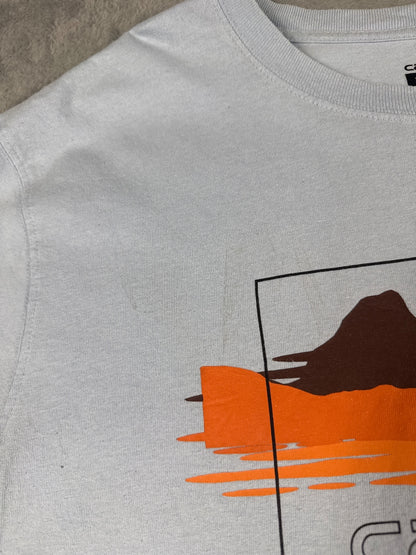 Carhartt Relaxed Fit Graphic T-Shirt in Light Blue Size XL