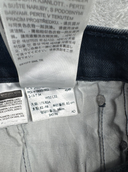 Levi's 502 Regular Tapered Navy Jeans W32 L32