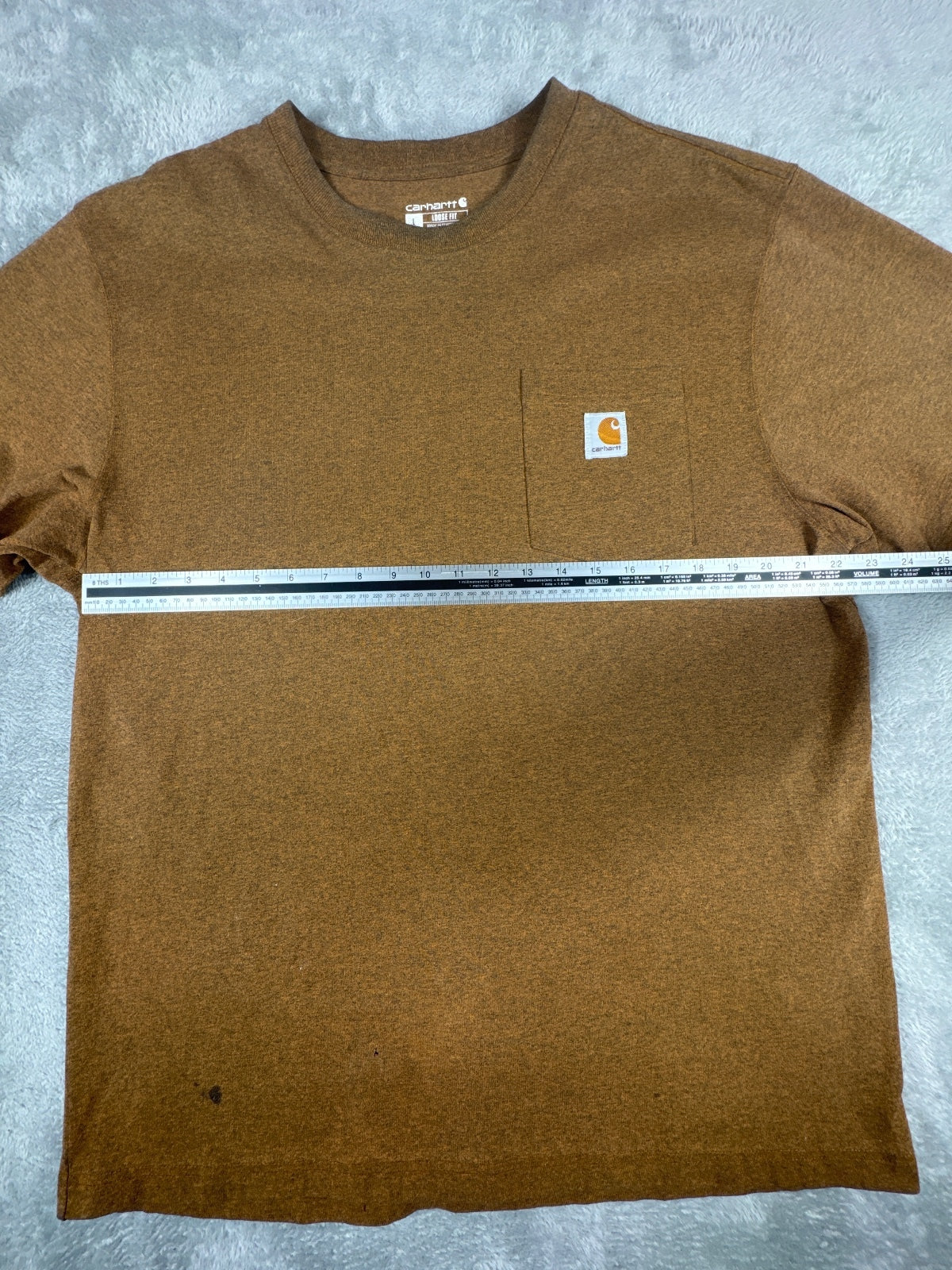 Carhartt Loose Fit Brown T-Shirt Size L