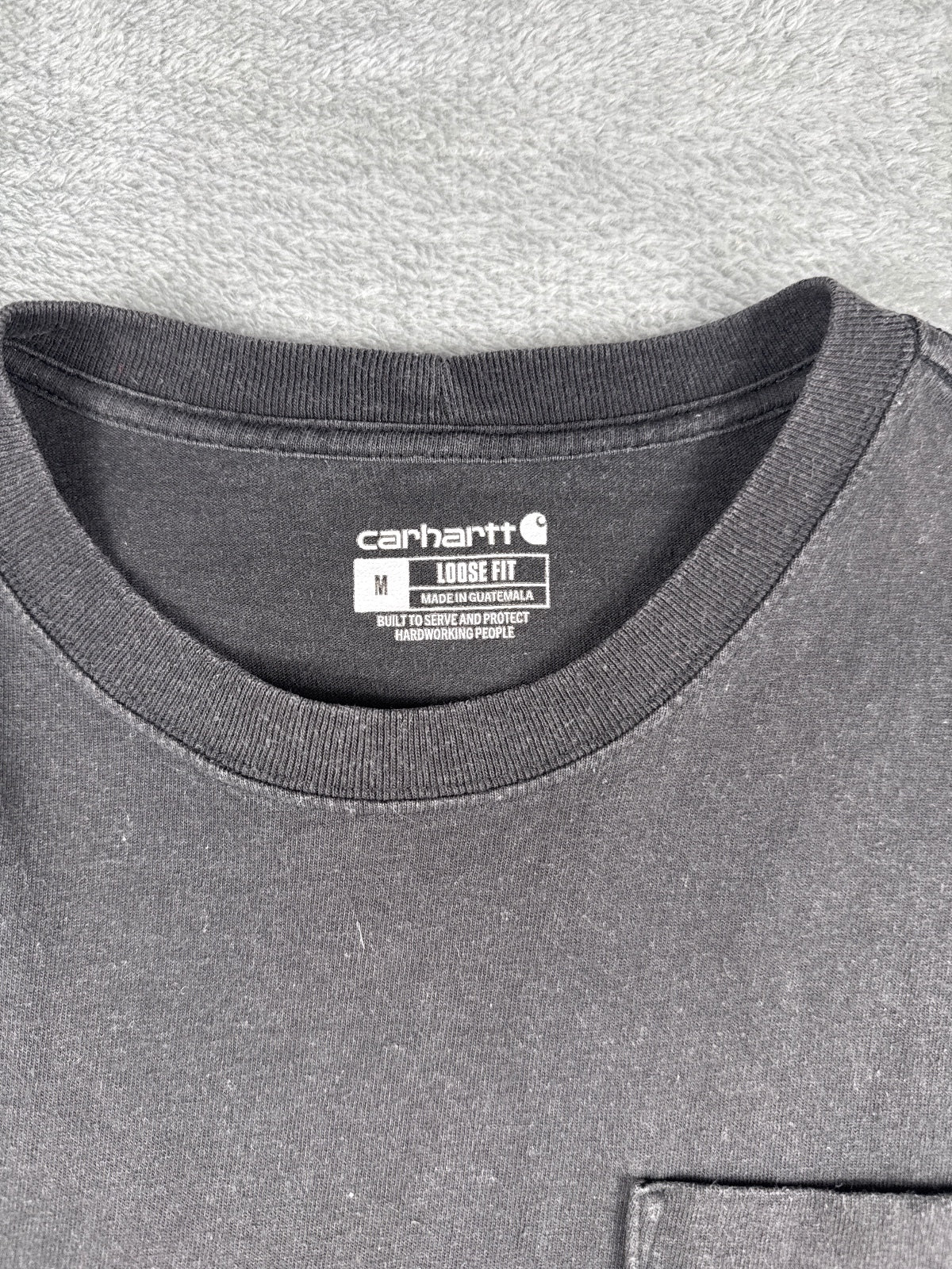 Carhartt Loose Fit Black Pocket T-Shirt Size M