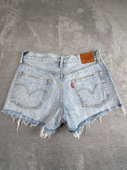 Levi's Premium Capital E 501 Light Blue Denim Shorts W27
