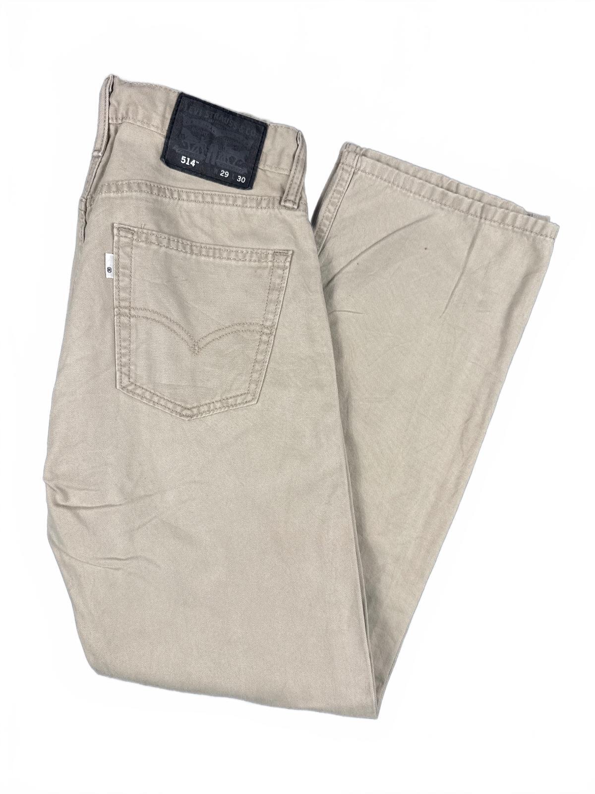 Levi's 514 Beige Straight Fit Jeans 29x30