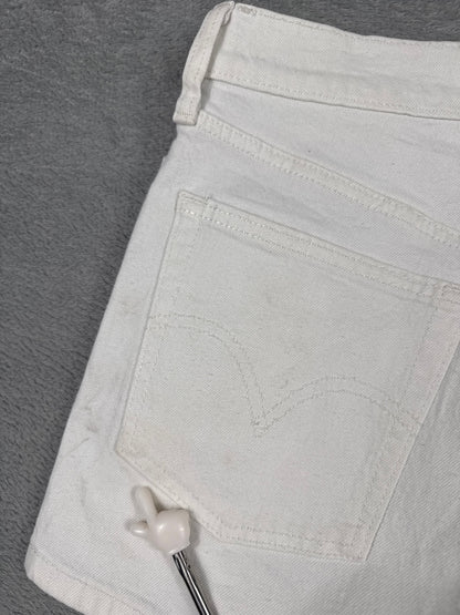 Levi's Premium 501 White Denim Shorts W27