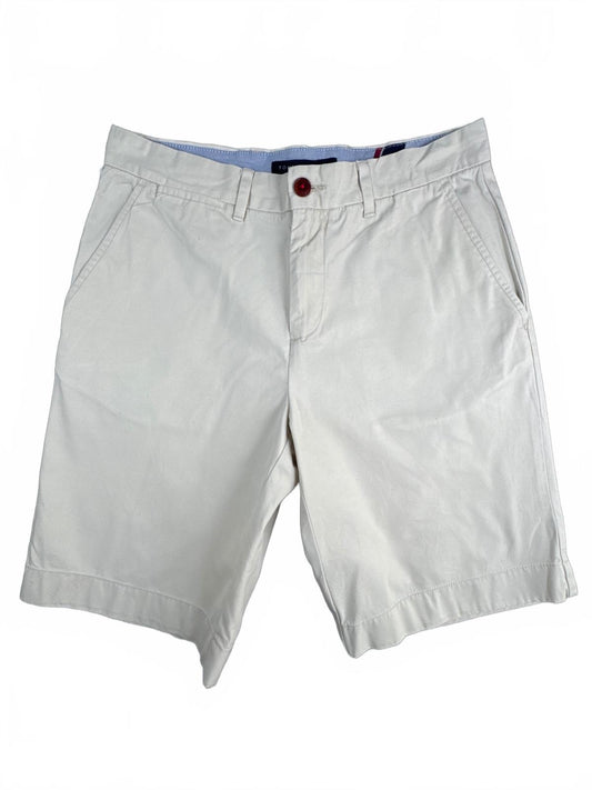 Tommy Hilfiger Classic Fit Cream Shorts W31