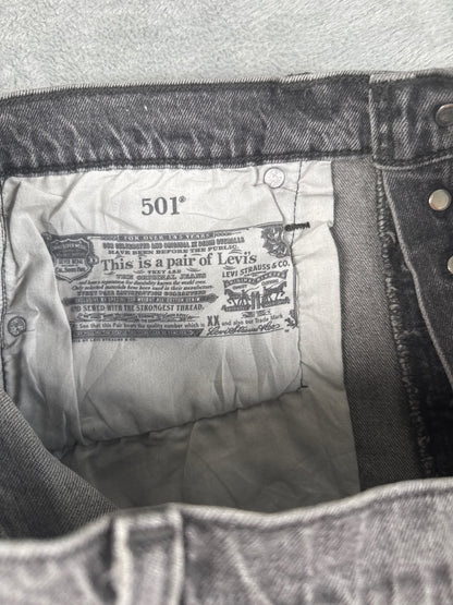 Levi's 501 Grey Denim Cutoff Shorts W31
