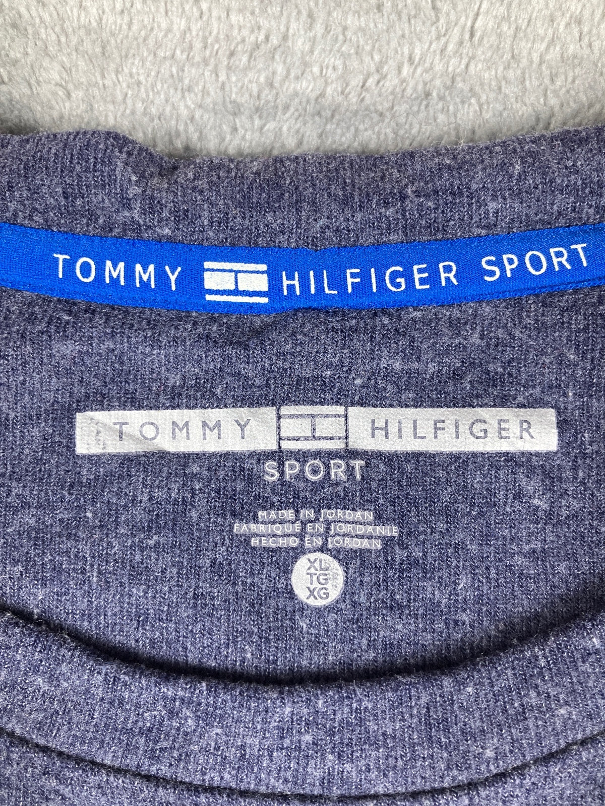 Tommy Hilfiger Sport Navy Blue Long Sleeve Top Size XL