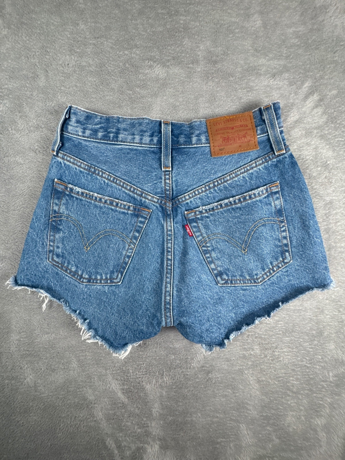 Levi's 501 Premium Distressed Denim Shorts W23