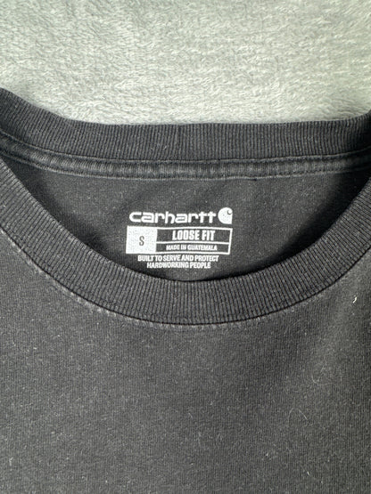 Carhartt Loose Fit Black Long Sleeve T-Shirt Size S