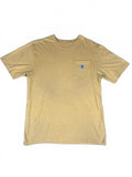 Vintage Carhartt Workwear Yellow Pocket T-Shirt - Large