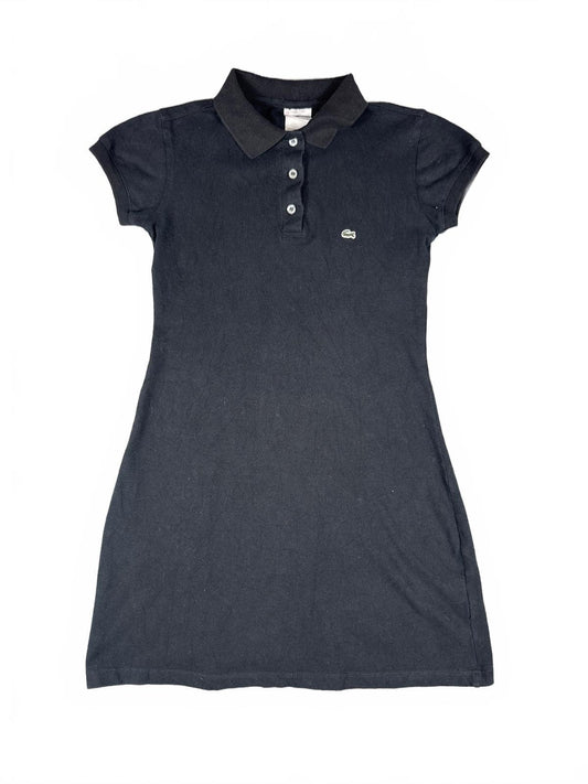 Retro Vintage Lacoste Black Polo Dress Size 38 (UK10)