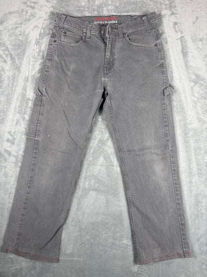 Dickies Grey Carpenter Work Trousers with Utility Pocket W32