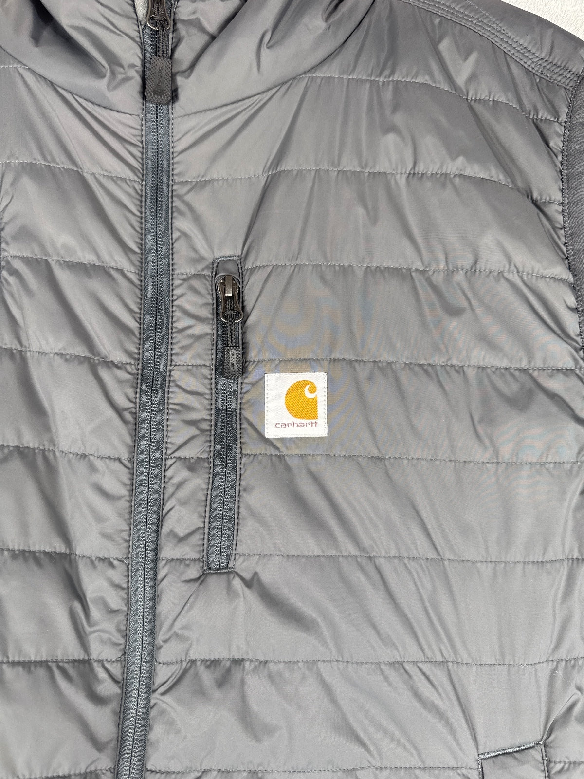 Carhartt Rain Defender 2XL Relaxed Fit Puffer Vest in Gray