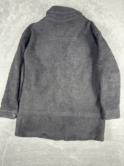 Vintage Retro Levi's Black Sherpa Fleece Jacket - Medium
