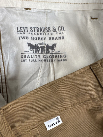 Levi's Men's Khaki Brown Chino Trousers W34 L30