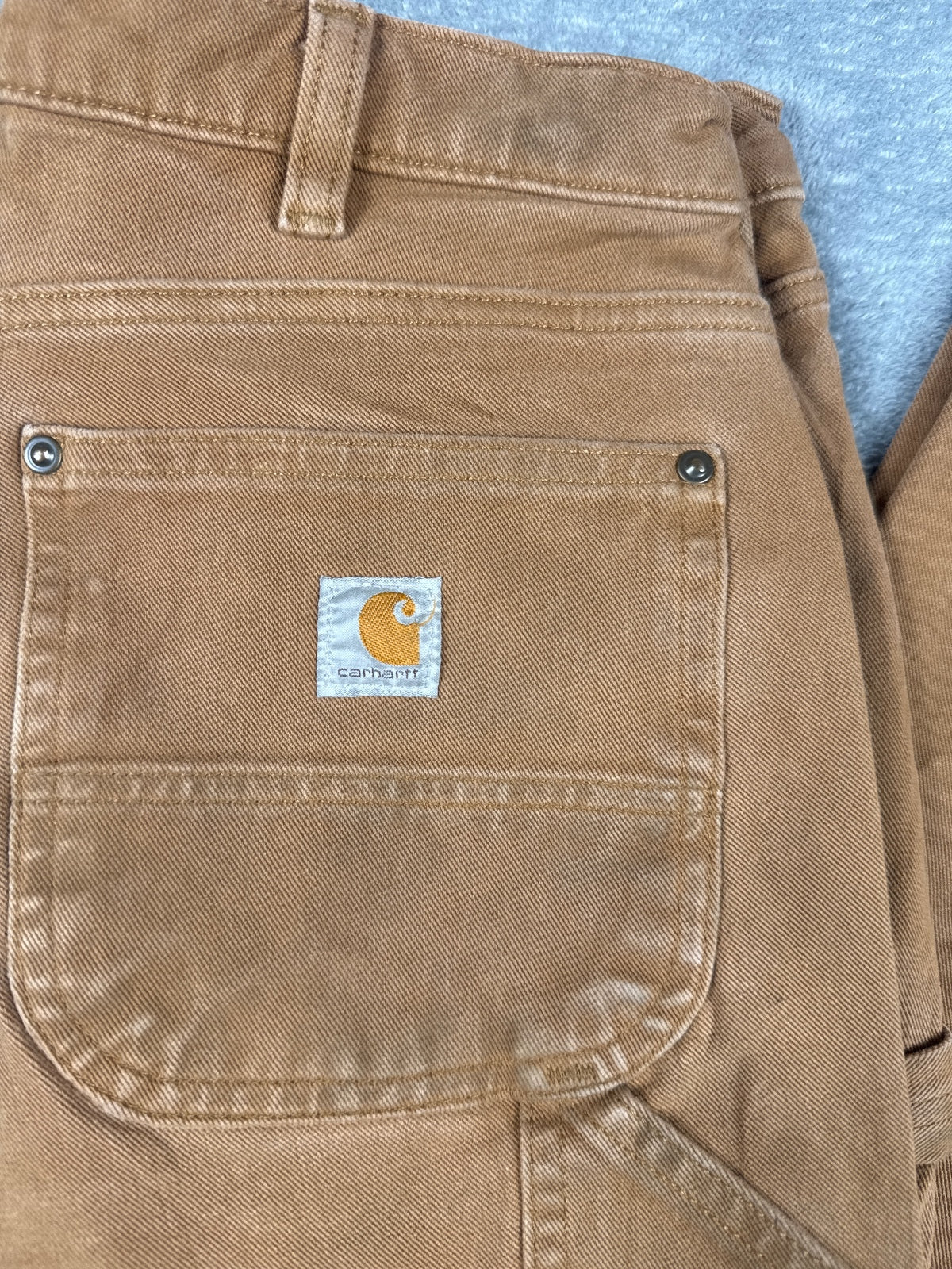 Carhartt Relaxed Fit Brown Work Pants with Flex Size 6