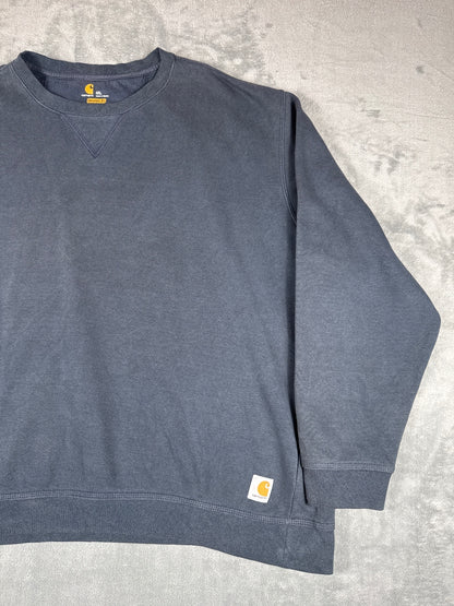 Vintage Carhartt Original Fit 4XL Navy Blue Sweatshirt