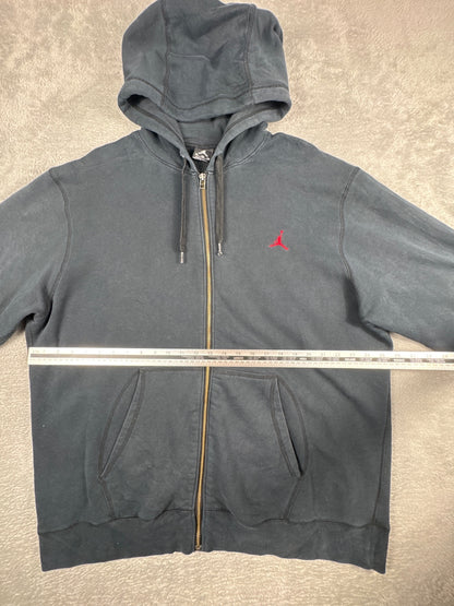 Jordan Men's Black Full-Zip Hoodie Sweatshirt Size XL