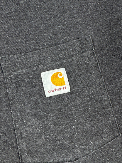 Carhartt Tall Original Fit Heather Black T-Shirt Size XXL