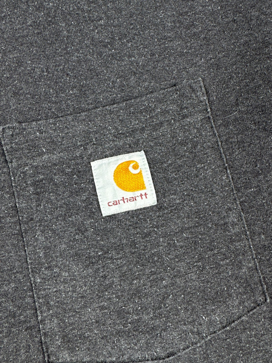 Carhartt Tall Original Fit Heather Black T-Shirt Size XXL
