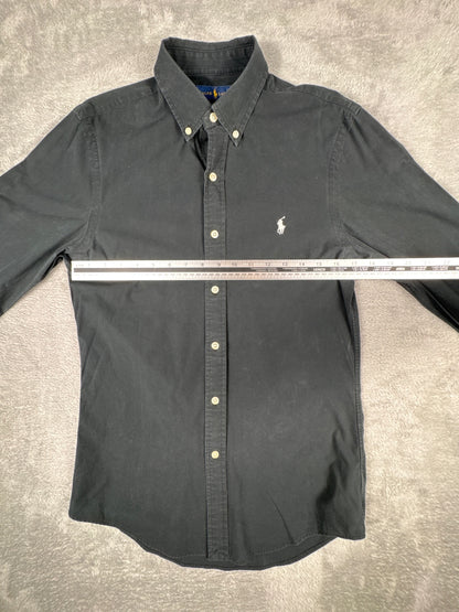 Ralph Lauren Slim Fit Black Button-Down Shirt Size S
