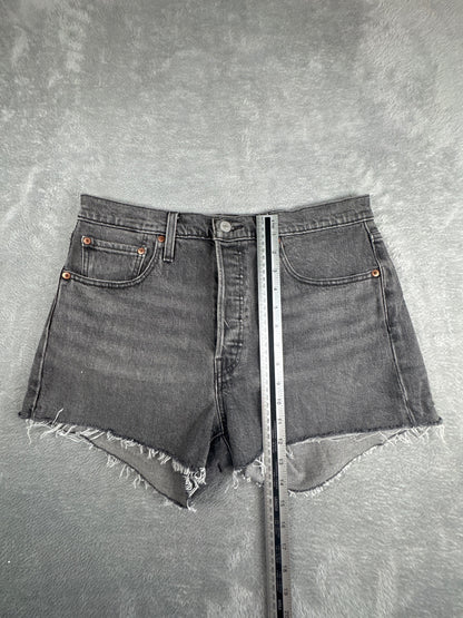 Levi's 501 Grey Denim Cutoff Shorts W31