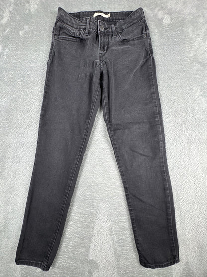 Levi's 711 Skinny Black Jeans W27 L30