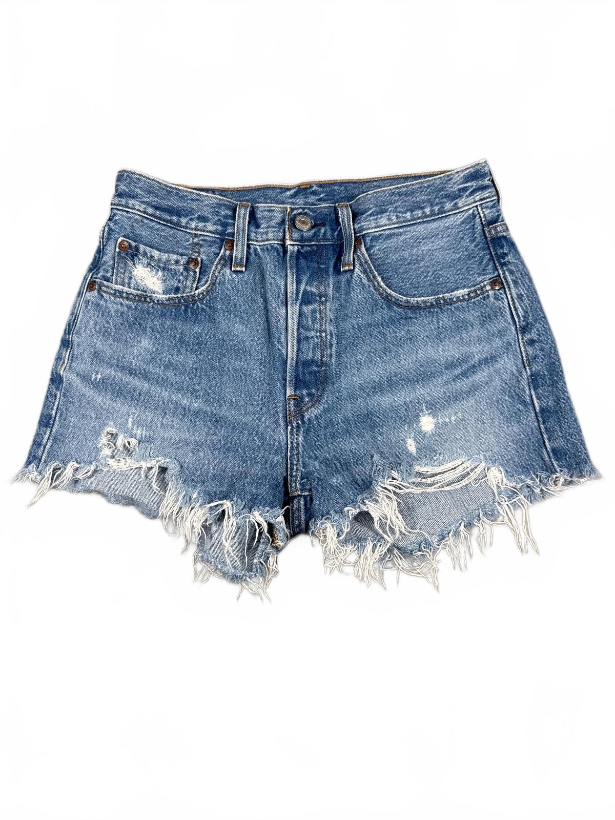 Levi's 501 Premium Distressed Denim Shorts W28 (approx)