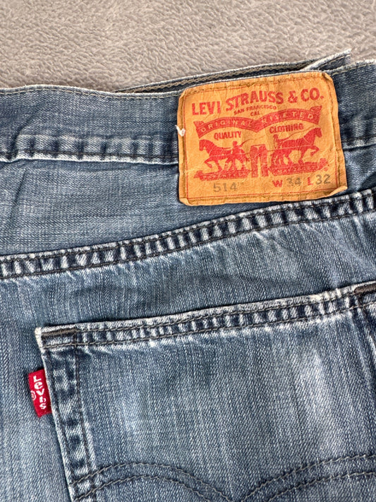 Levi's 514 Men's Blue Denim Jeans W34 L32