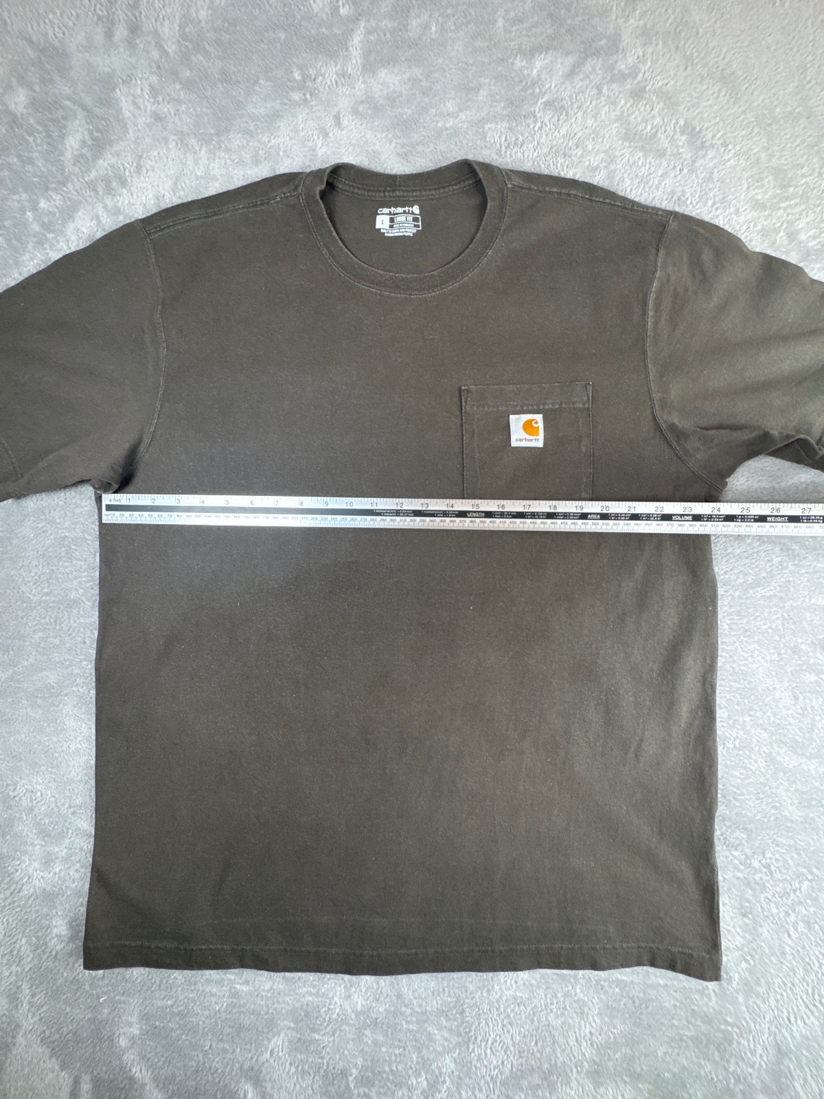 Carhartt Loose Fit Large Brown T-Shirt Size L