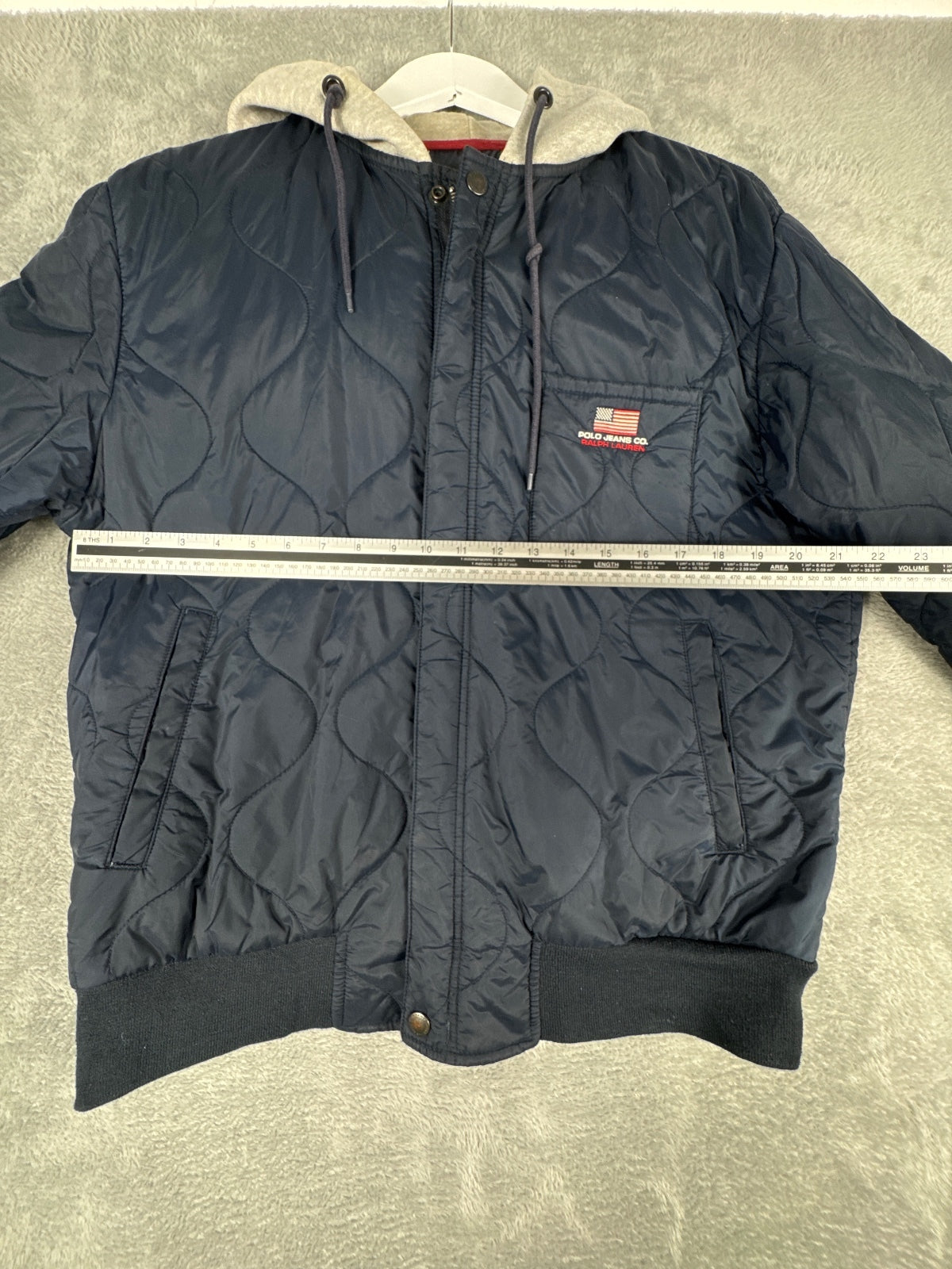 Polo Jeans Co. Ralph Lauren Quilted Navy Jacket Size M