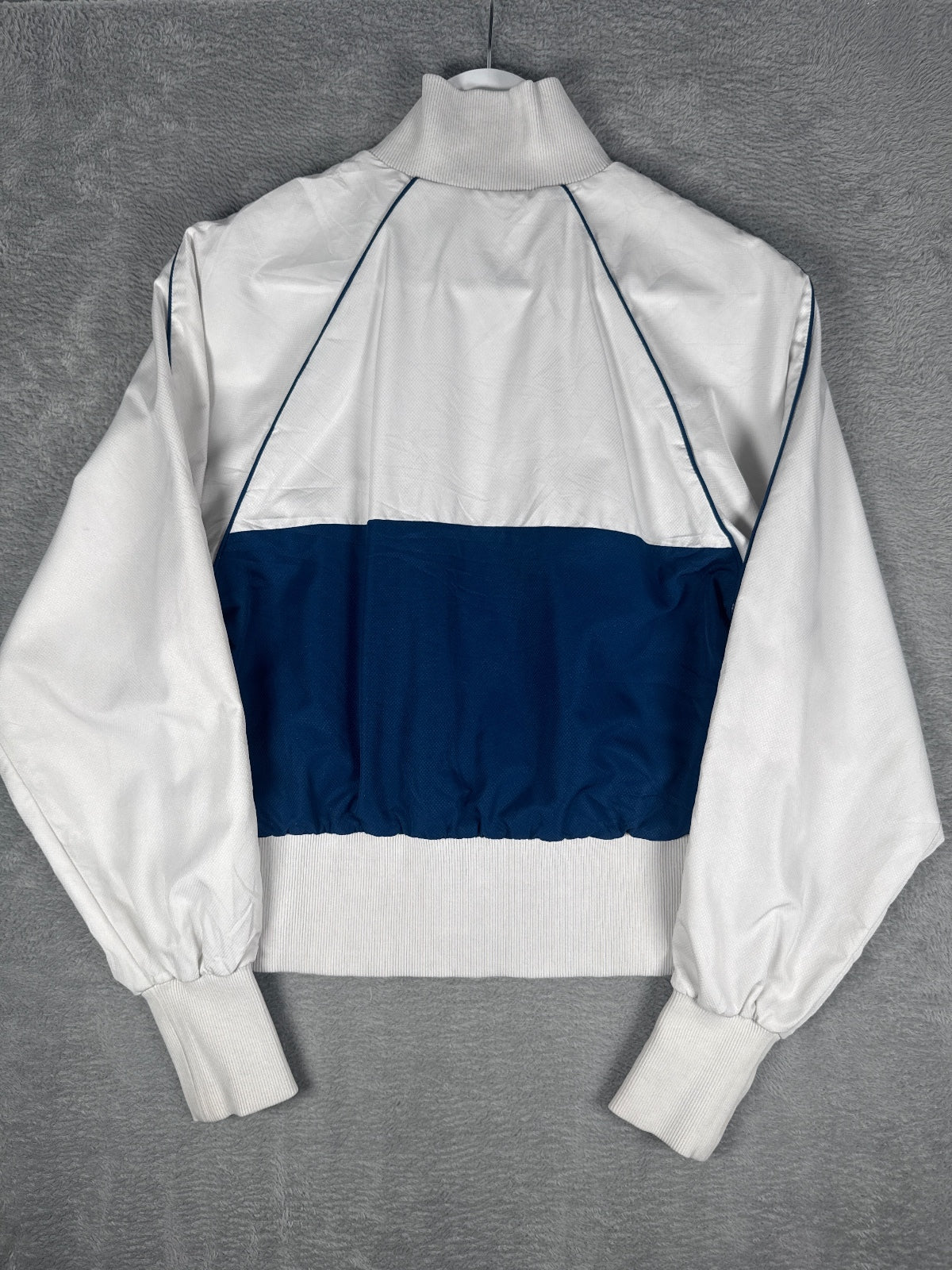 Vintage Lacoste Vintage White and Navy Track Jacket Size 34