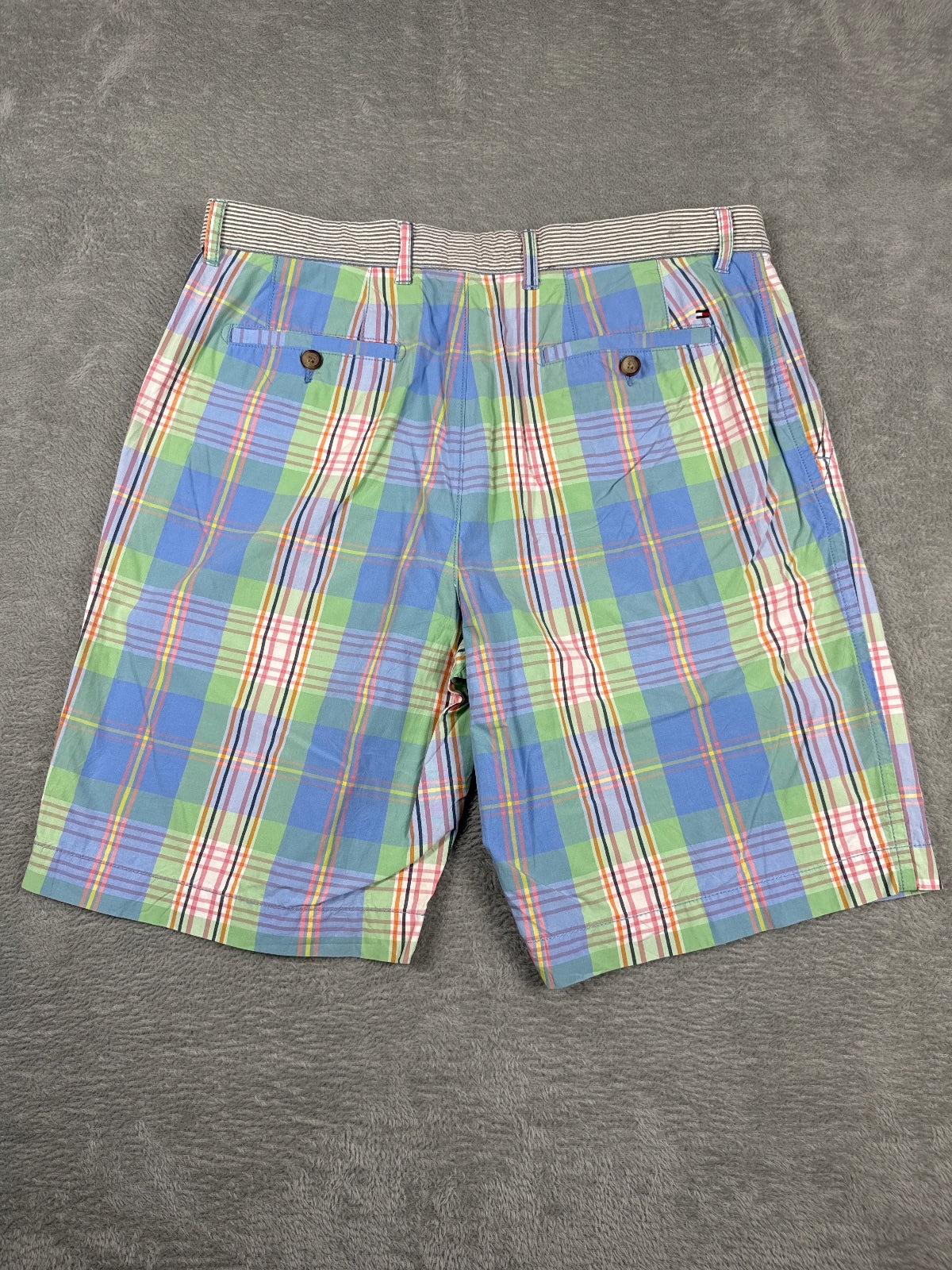 Tommy Hilfiger Men's Plaid Casual Shorts W34