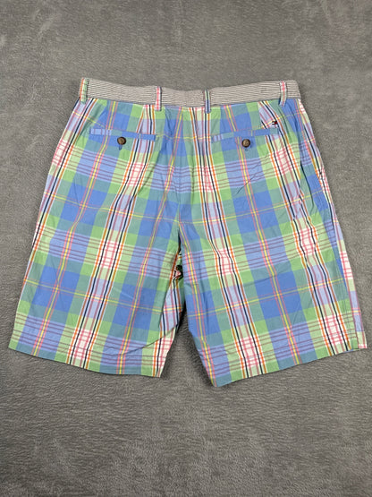 Tommy Hilfiger Men's Plaid Casual Shorts W34