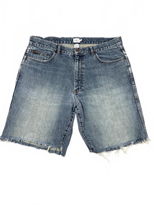 Calvin Klein Denim Shorts with Frayed Hem W36