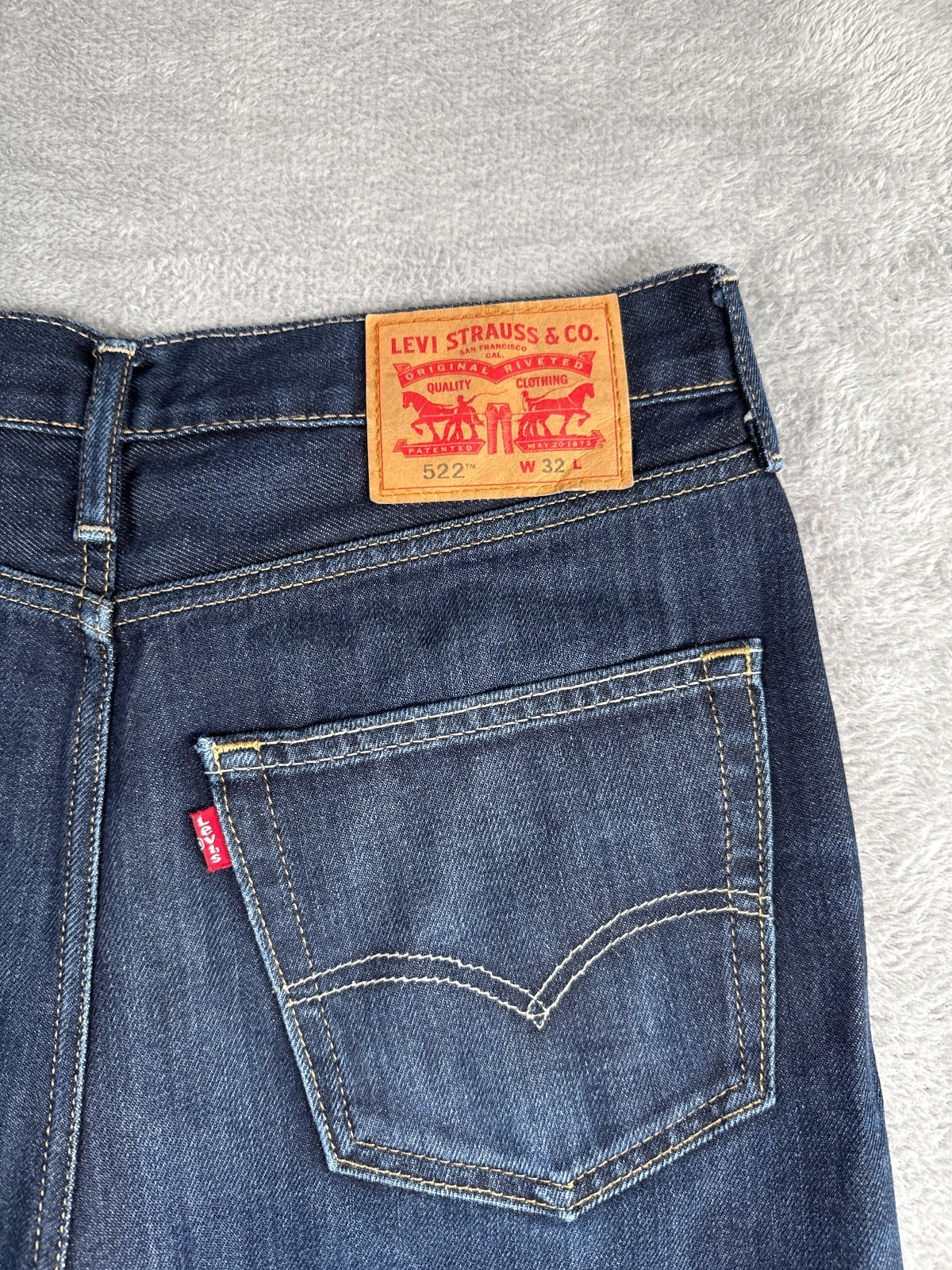 Levi's 522 Denim Dark Blue Shorts W32