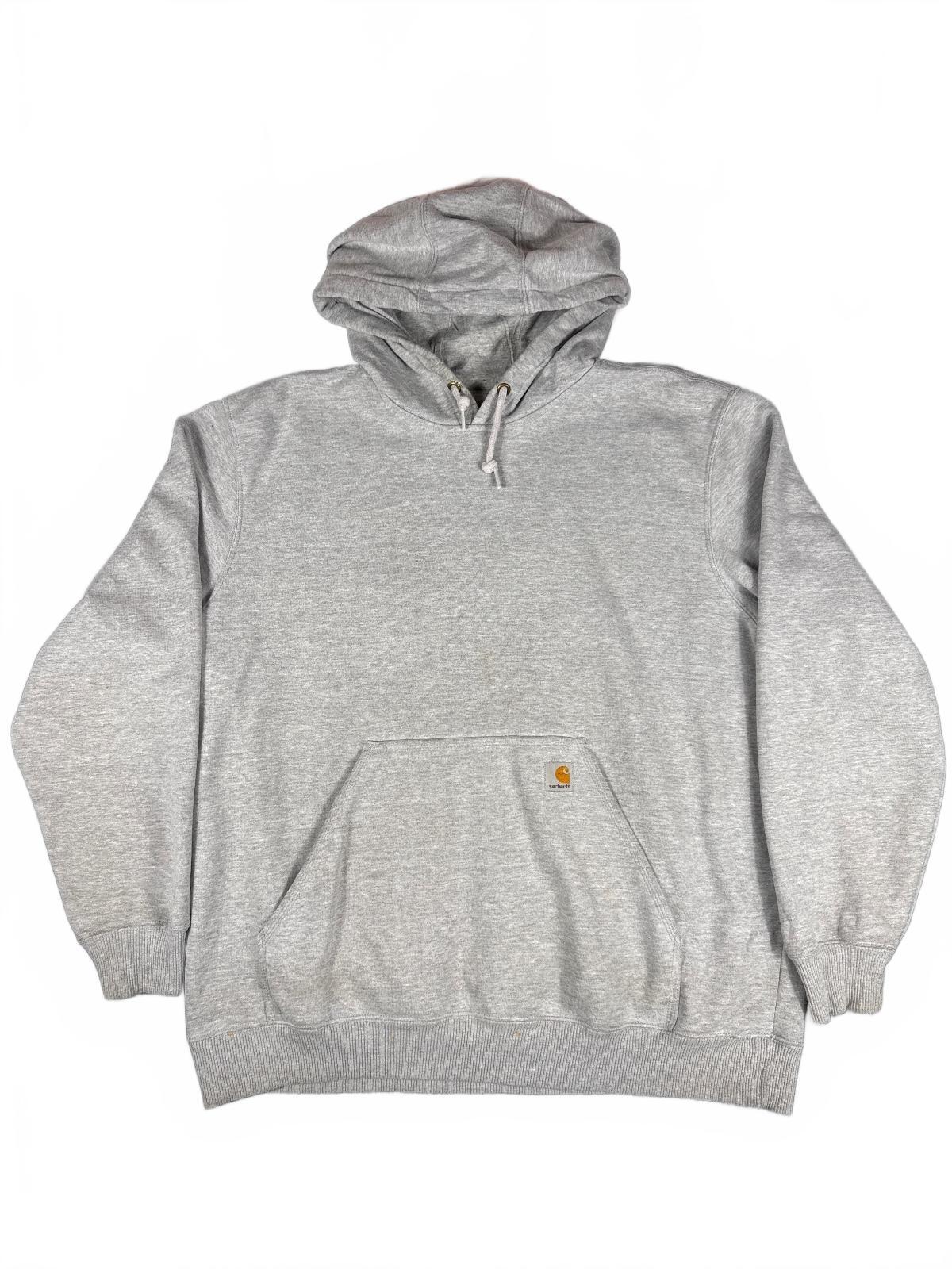 Vintage Retro Carhartt Grey Hoodie Sweatshirt XL