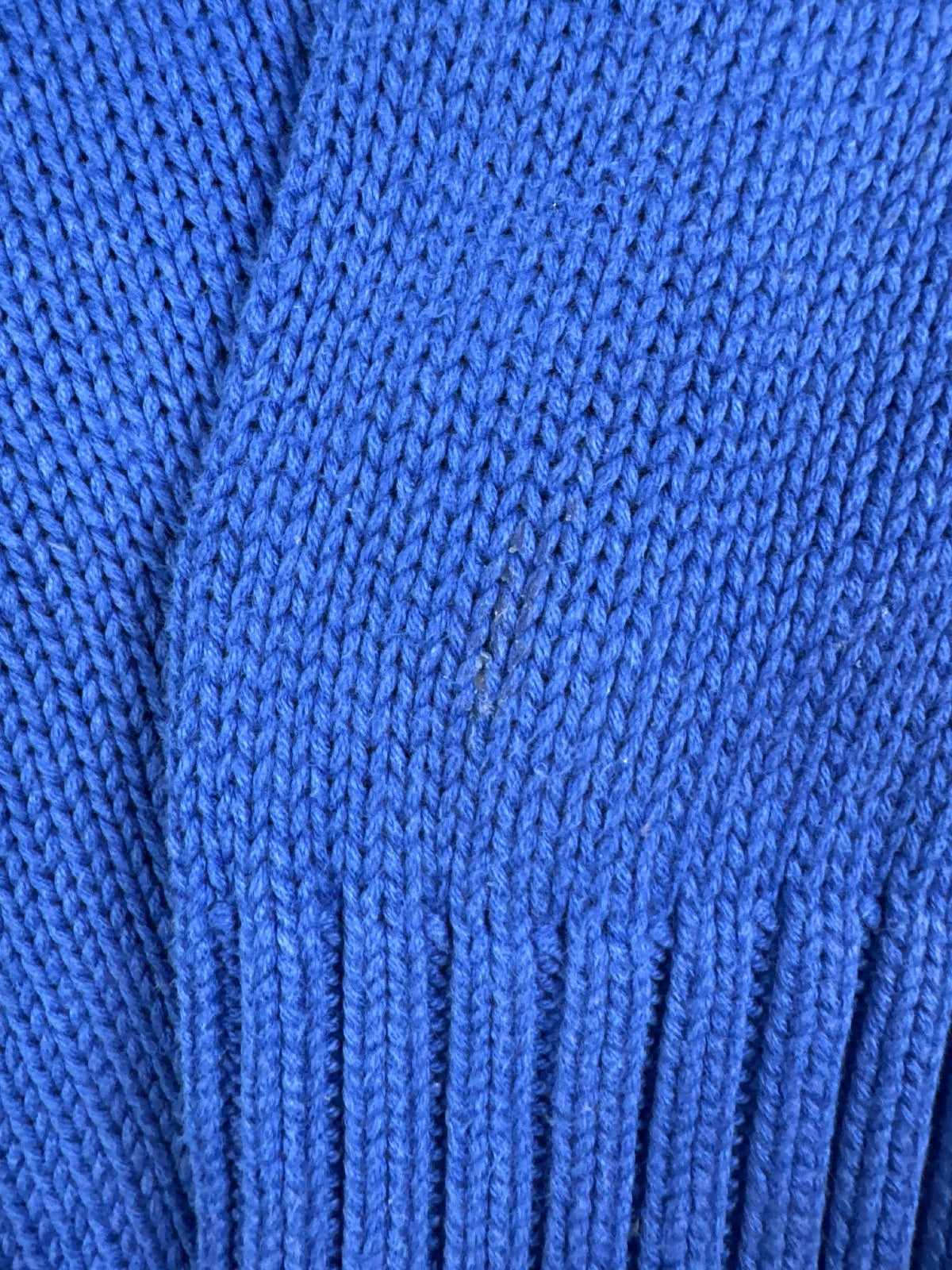 Chaps Blue Half-Zip Knit Sweater Size L
