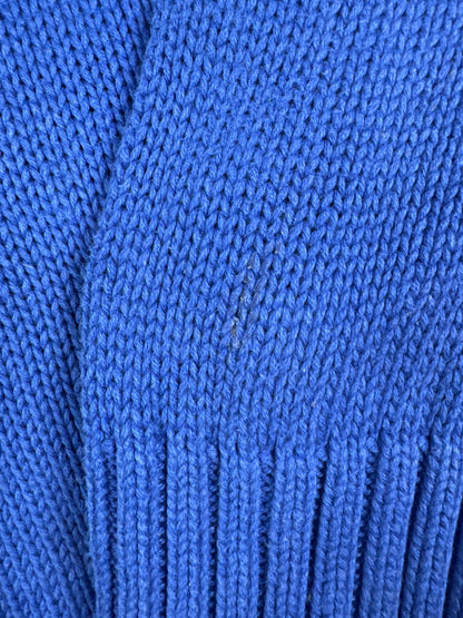 Chaps Blue Half-Zip Knit Sweater Size L