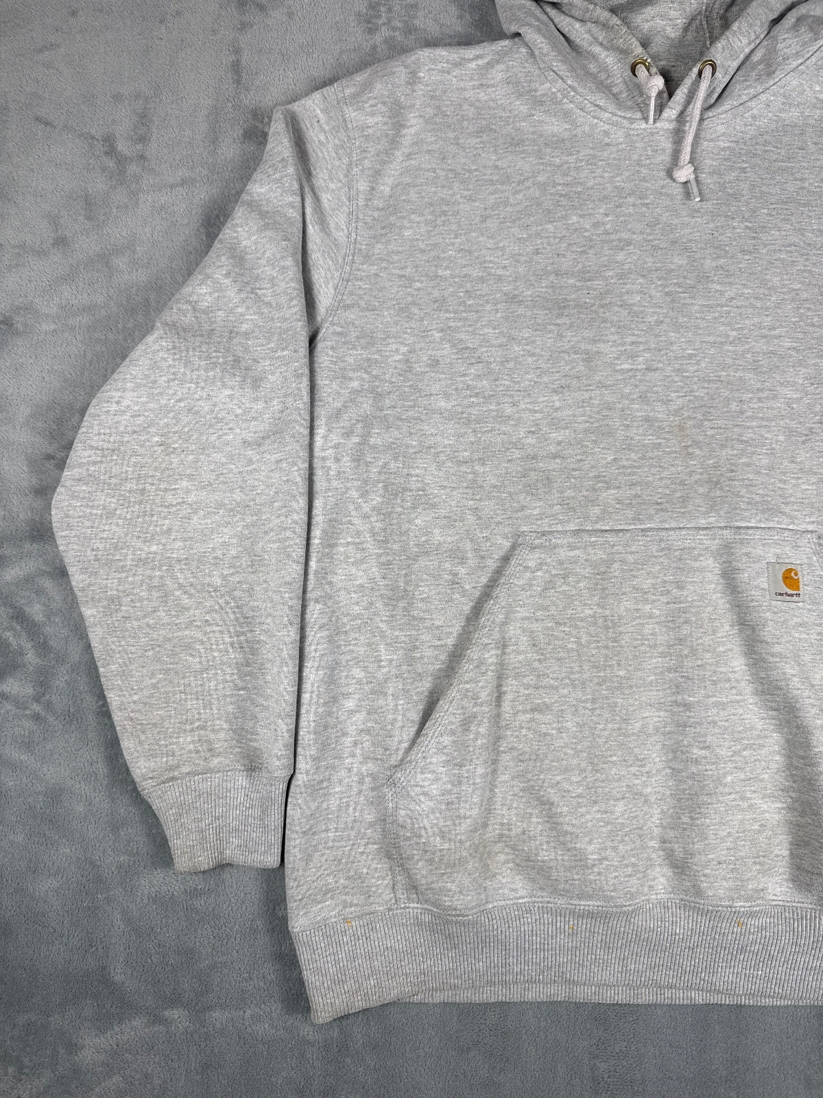 Vintage Retro Carhartt Grey Hoodie Sweatshirt XL