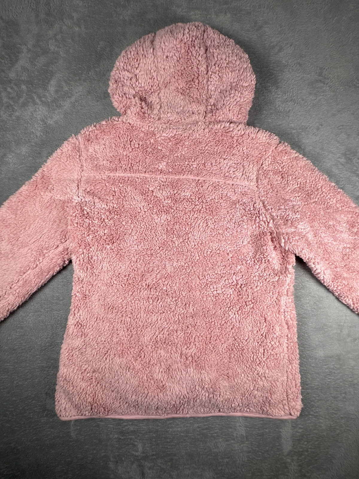 Reebok Pink Sherpa Fleece Hoodie Jacket Size L