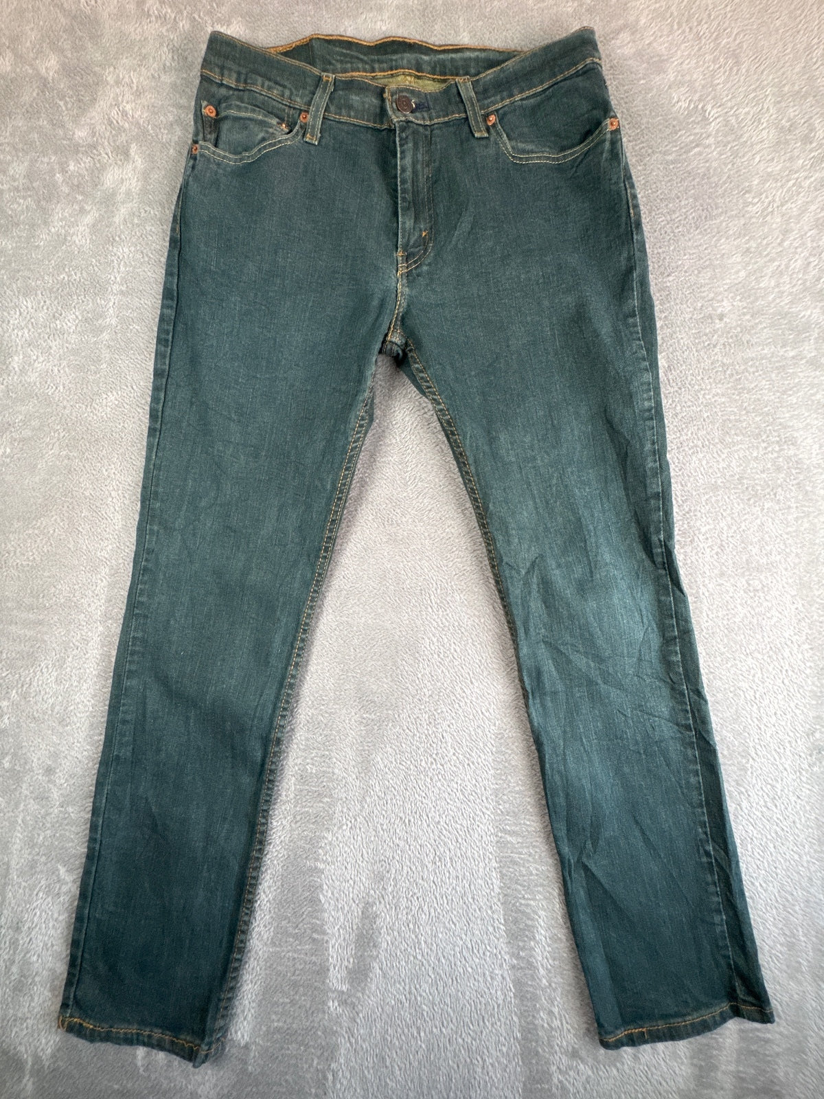 Levi's 511 Slim Fit Blue/Green Denim Jeans W33 L30