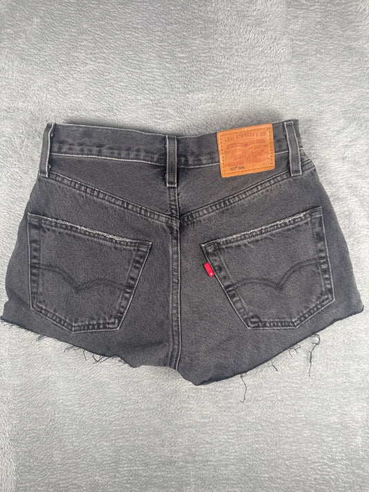 Levi's Premium 501 90s Black Denim Shorts W24