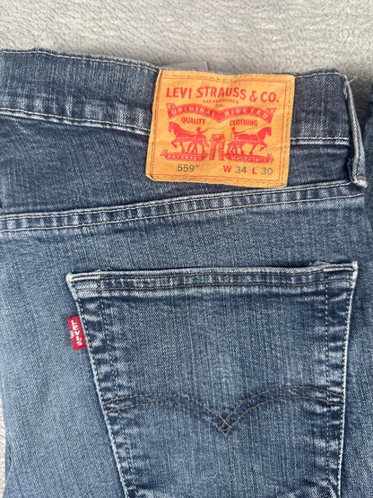Levi Strauss & Co. 559 Men's Blue Denim Jeans W34 L30