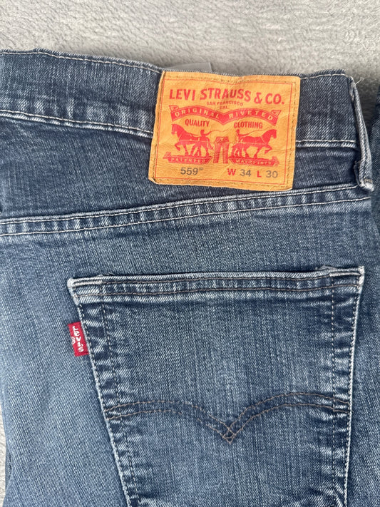 Levi Strauss & Co. 559 Men's Blue Denim Jeans W34 L30